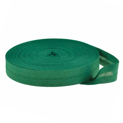 Produktbild von 25m Schrägband Baumwolle uni 20mm breit gefalzt Einfassband 50 Farben wählbar