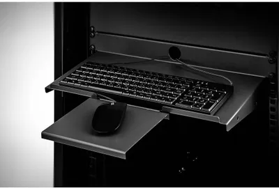 Produktbild von Renkforce RF-3429160 19 Zoll Netzwerkschrank-Geräteboden 1 HE Geeignet für Schranktiefe: ab 300 mm Schwarz