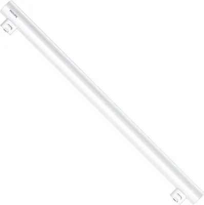 A white linear light tube with mounting clips at each end, presented on a white background.