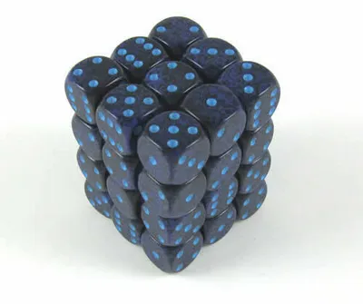 Zdjęcie produktu dla Zestaw kostek Chessex W6x36 Speckled Cobalt
