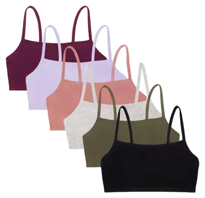 Immagine prodotto di Reggiseno a bretelle sottili in cotone da donna, confezione , reggiseno sportivo