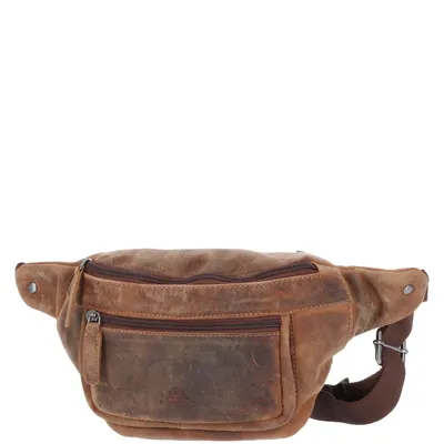 Produktbild von The Skandinavian Brand Leder Bauchtasche, Hüttasche, Body Bag - braun : braun Farbe vom Hersteller: braun