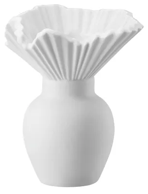 Produktbild von Matte Weiße Vase von 10 cm, Perfekt für Dekoration