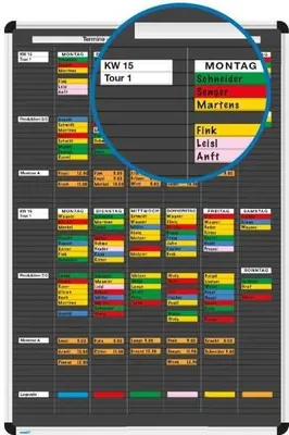 Produktbild von 2-Wochenplanerset PLANRECORD komplett B620xH770mm
