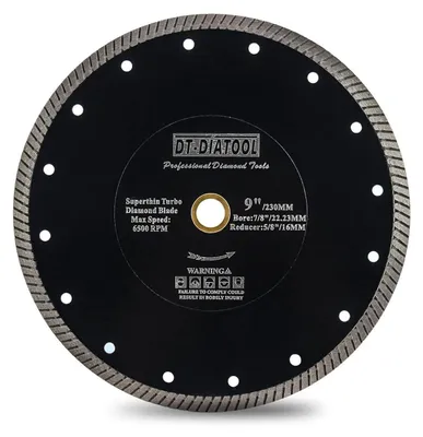 Immagine prodotto di Disco diamantato da 230 mm, 2 pezzi, super sottile, con segmenti a turbina, per Vetroceramica, granito, marmo e materiali compositi