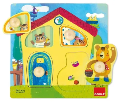 Image de Houten puzzel - Beren familie