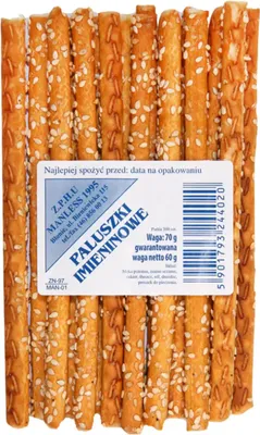 Zdjęcie produktu dla STEMA Paluszki Imieninowe z Sezamem Pyszna Przekąska Wysoka Jakość