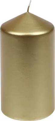 Produktbild von Stumpenkerzen "Edelglanz" Gold 150/77 mm, 4 Stück Steinhart Kerzen in RAL-Kerzen Güte Qualität