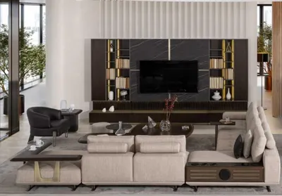 Produktbild von Wohnlandschaft L-Form Ecksofa Couch Design Polster Garnitur Sofa Ecke Neu