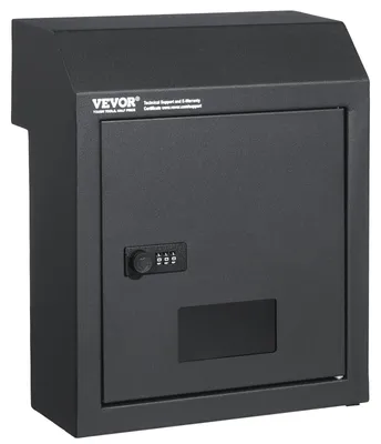 Produktbild von VEVOR Durch Die Tür Schlüsselablage Briefkasten mit Kombinationsschloss Dunkelgrau, Dunkelgrau