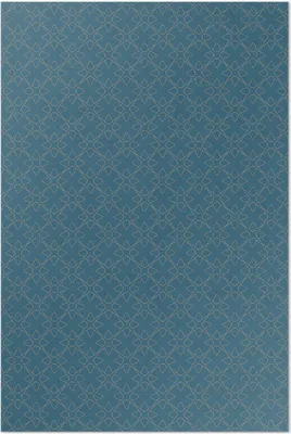 Produktbild von Zarte Ornamente, regelmäßiges Muster – Vinyl Fußmatte – 140x210 cm – Rutschfest, Pflegeleicht & Langlebig