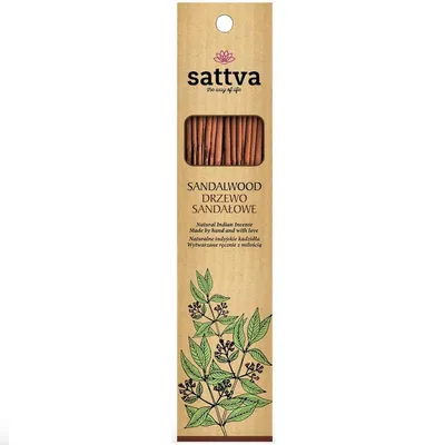 Image de Encens indien naturel Sattva Bois de santal, 15 pièces