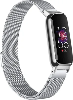 Produktbild von Milanaise-Armband für Smartwatches – Passend für Fitbit Inspire 3 – Silber – Strap-it Uhrenarmband / Armband