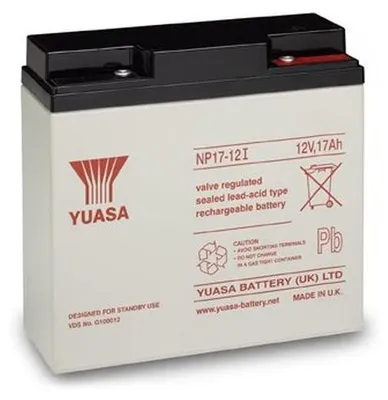 Obrázek produktu pro YUASA NP 17-12 I Bezúdržbový VRLA akumulátor 12V, kapacita 17Ah