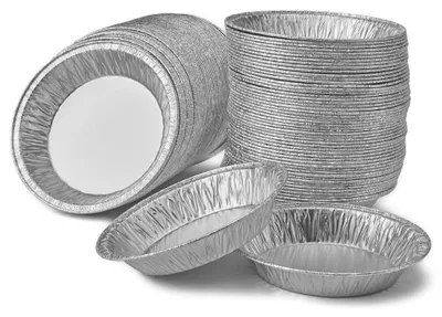 Image de 100 moules en aluminium pour tartes et flans