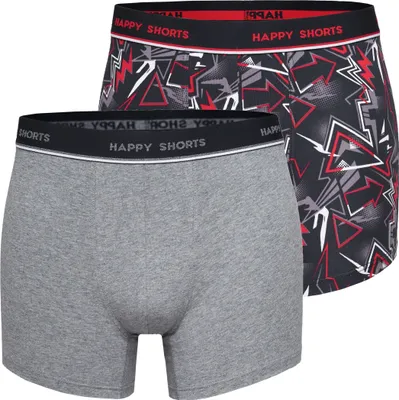Produktbild von Happy Shorts Herren Retro Pants 2-Pack Solids - Graffiti - Größe L