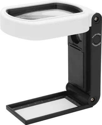Immagine prodotto di TH?7018FX Lente d'ingrandimento portatile con luce LED Strumento d'ingrandimento pieghevole 10X / 25X