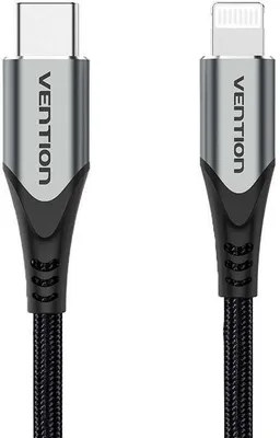 Produktbild von Vention TACHH, Grau, USB C, Lightning, 2 m, Männlich, Männlich