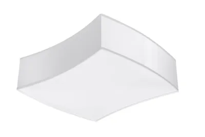 Obrázek produktu pro SOLLUX lighting Čtvercové dekorativní vestavné stropní svítidlo, bílé, 39 cm