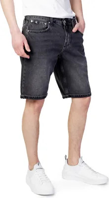 Image de CALVIN KLEIN JEANS Bermuda Homme Coton Noir GR77305 - Taille : w32