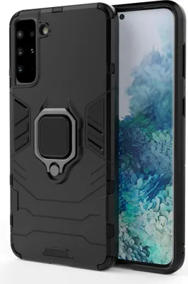 Obrázek produktu pro Ochranné pouzdro Wisam pro Samsung Galaxy S21 6,2" – odolné pouzdro Armor Case s kroužkem a stojánkem