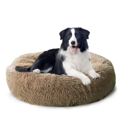 Produktbild von Tierbett Tierbetten, Katzenbett waschbar Flauschiges Hundebett 50/60/70/100 cm für Katzen und kleine Hunde, plüsch Katzenkissen rund