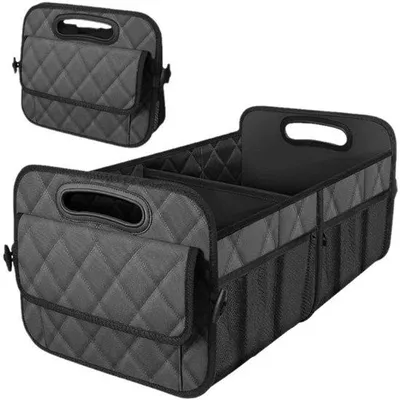 Immagine prodotto di Borsa da bagagliaio per auto, 50 L, in poliestere impermeabile, per auto/SUV/minivan, nera