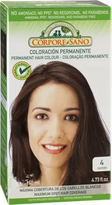 Imagen del producto de Corpore Tinte 4 Castaño, 140 ml, producto orgánico