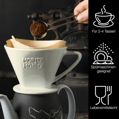 Produktbild von Famanu Kaffeefilter Keramisch Maß 4 - Weiß