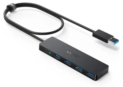 Produktbild von Anker 4-Port USB 3.0 Datenhub schwarz
