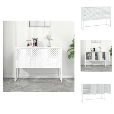 Produktbild von vidaXL Sideboard Weiß 105x35x75 cm Stahl -  Sideboards