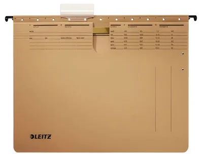 Image de Leitz 1994-00-00 1994 Dossier suspendu ALPHA®, agrafage officiel, carton natron, marron naturel