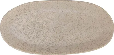 Produktbild von Stoneware Teller klein oval, 22,5 x 10,8 cm, modern grey