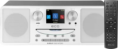 Zdjęcie produktu dla ECG B.BOLD 7200 Whole White|Radio internetowe| FM | DAB+| BT |stereo| CD | MP3 | USB | microSD |