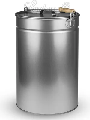 Produktbild von Metalleimer Kohleeimer verzinkt 25 Liter Ascheeimer Ofen Kaminzubehör Ascheimer mit Deckel