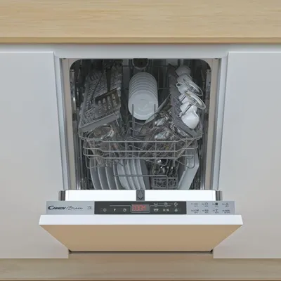 Obrázok produktu pre Candy Brava CDIH 2T1047, Plne vstavaný, Slimline (45 cm), Strieborná, Dotyk, LED, Studený