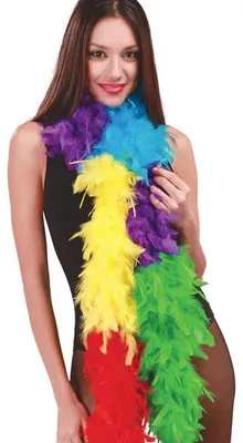 Immagine prodotto di boa di piume colorate per donna ca. 1,80 m