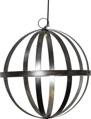 Productafbeelding van Star Trading 483-15, Sfeervolle decoratieve figuur, Zilver, Zwart, 1 lamp, Lampen niet te vervangen, LED