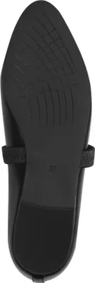 Produktbild von MARCO TOZZI Damen Ballerina Riemchenballerina mandelförmige Spitze 2-22119-44, Größe:41 EU, Farbe:Schwarz