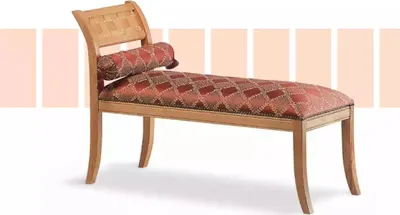 Immagine prodotto di Divano chaise longue classico, ideale per il soggiorno, imbottito, rivestito in tessuto. Arredamento per la casa
