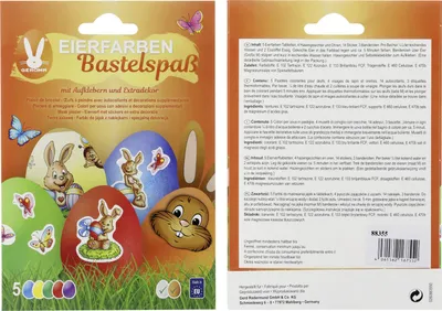 Produktbild von Eierfarben 5 Farben Tabletten mit Aufklebern zum Heißfärben