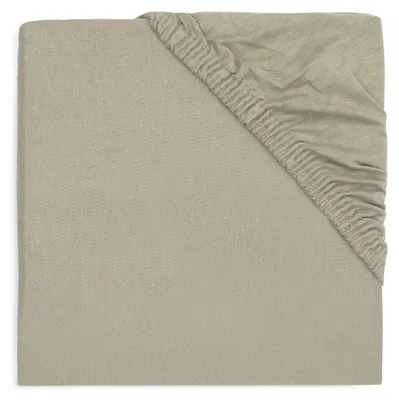 Obrázok produktu pre Jollein Jersey prestieradlo - 70 x 140 / 150 cm - olivovo zelené | Spannbettlaken & Molton