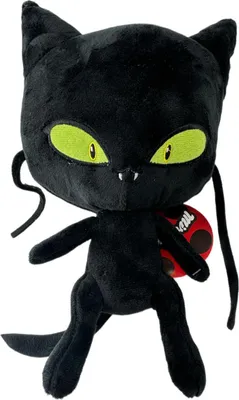 Produktbild von Miraculous Ladybug Cat Noir Plagg Tikki  Kwami Lifesize Plagg Kuscheltier Plüsch Plüschtier (Miraculous Plagg 30 cm)