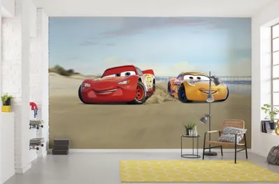 Produktbild von Disney Fototapete von Komar "Cars Beach Race" - Größe 368 x 254 cm, 8 Teile