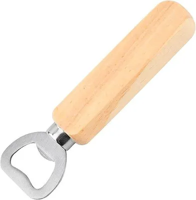 Produktbild von Persönlicher Holzflaschenöffner - Tragbarer nachhaltiger Bieröffner für Heim und Küche