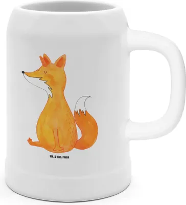 Produktbild von Mr. & Mrs. Panda Krug Einhorn Wunsch - Weiß - Geschenk, Humpen, Steinkrug, Unicorns, Fuchs, Einhörner, Füchse, Deko, Fuchshörnchen, Bierhumpen, Tonkrug, Bier Seidel