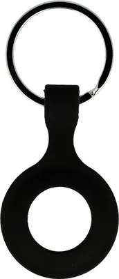 Produktbild von Silikon Case für AirTag Schutz Hülle Cover Schlüsselanhänger Apple AirTag Cover Case Tracker Tasche Schwarz