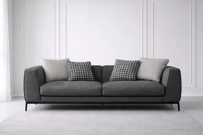 Productafbeelding van Exklusives Graues Polstersofa Wohnzimmer Relaxsofa Textilcouch