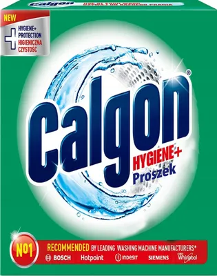 Zdjęcie produktu dla Calgon proszek odkamieniacz do czyszczenia pralki antybakteryjny Hygiene+ 1 kg