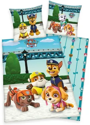 Produktbild von Paw Patrol Bettwäsche 135 x 200 80 x 80 cm 100% Baumwolle